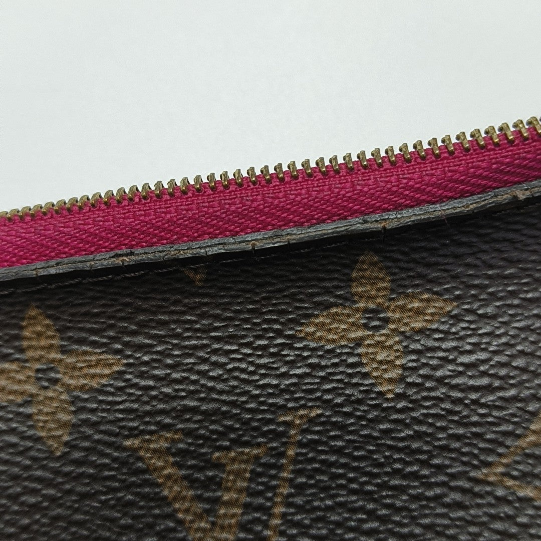 NEVERFULL PM Monogram Coated Canvas Brown