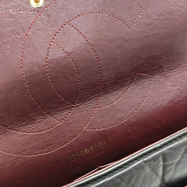 2.55 Maxi Quilted Calfskin Black