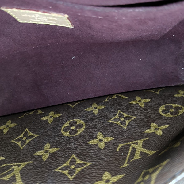 MONTAIGNE BB Monogram Coated Canvas Brown