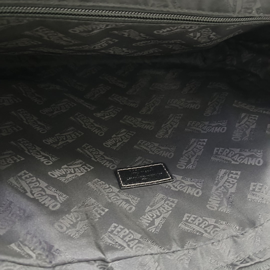 Calfskin Top Handle Bag Black