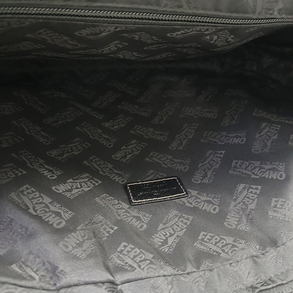 Calfskin Top Handle Bag Black