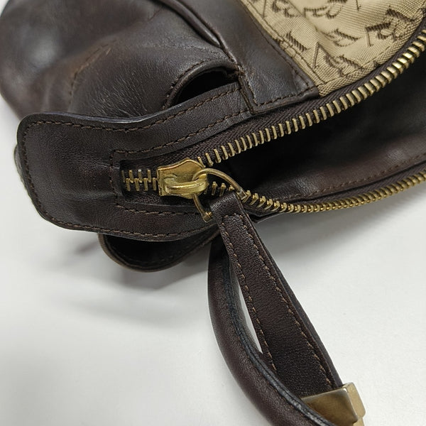 Canvas Top Handle Bag Brown