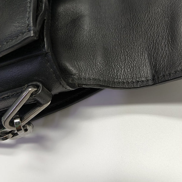 Calfskin Shoulder Bag Black