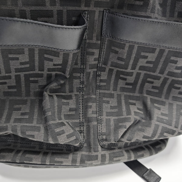 FENDI Strike Medium Canvas Black