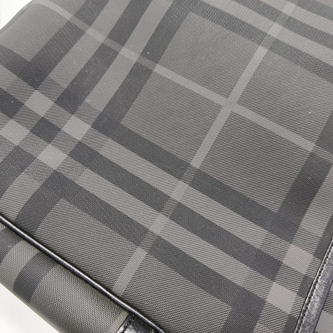 Coated Canvas Shoulder Bag Gray