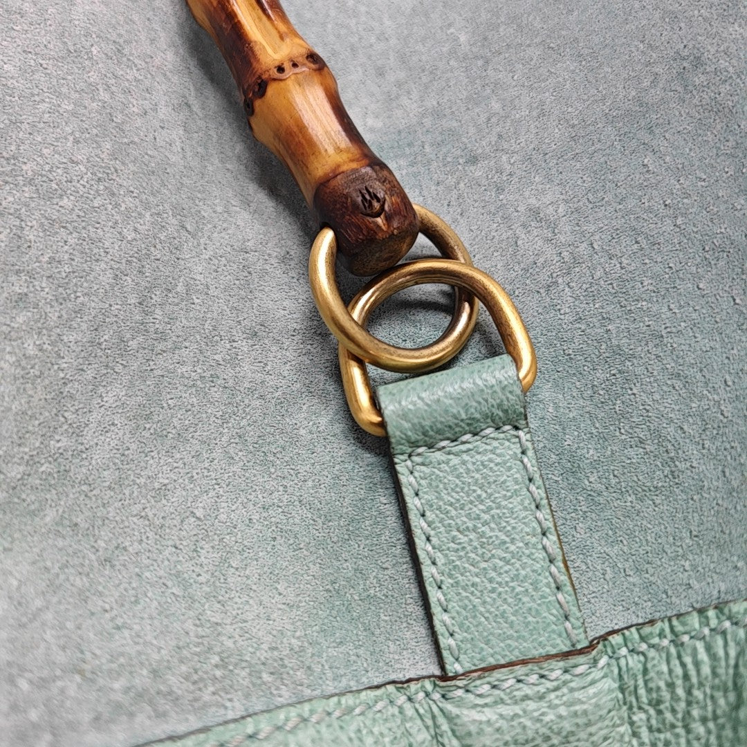 Suede Backpack Green