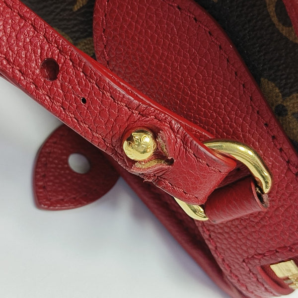 POPINCOURT PM Monogram Coated Canvas Brown