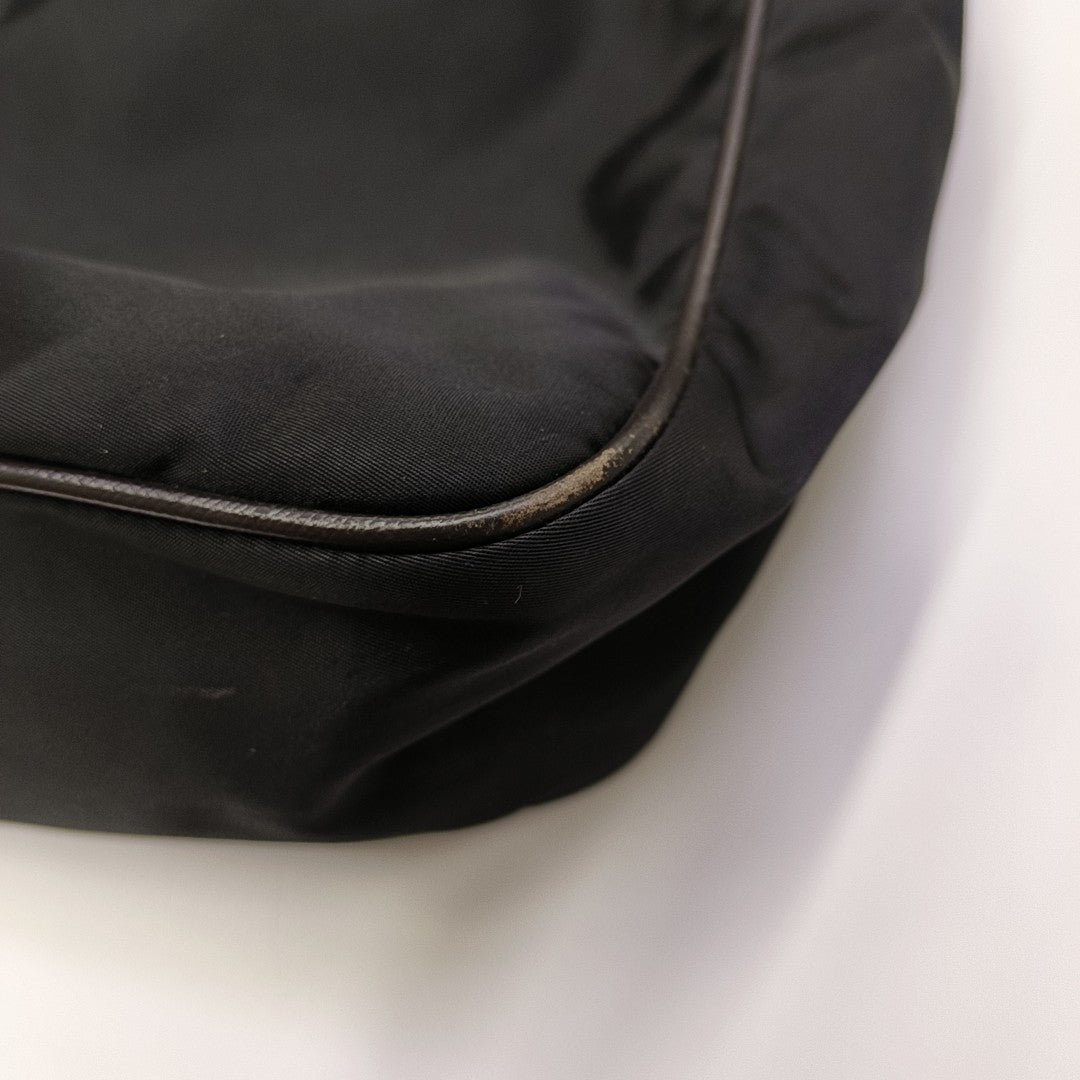 Nylon Shoulder Bag Black