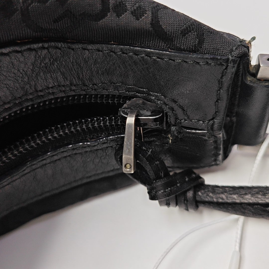 Monogram Canvas Top Handle Bag Black
