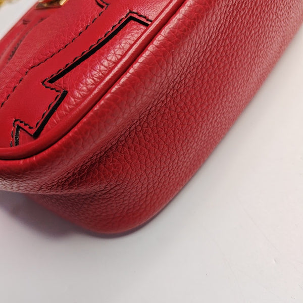 Galore Quilted Calfskin Red