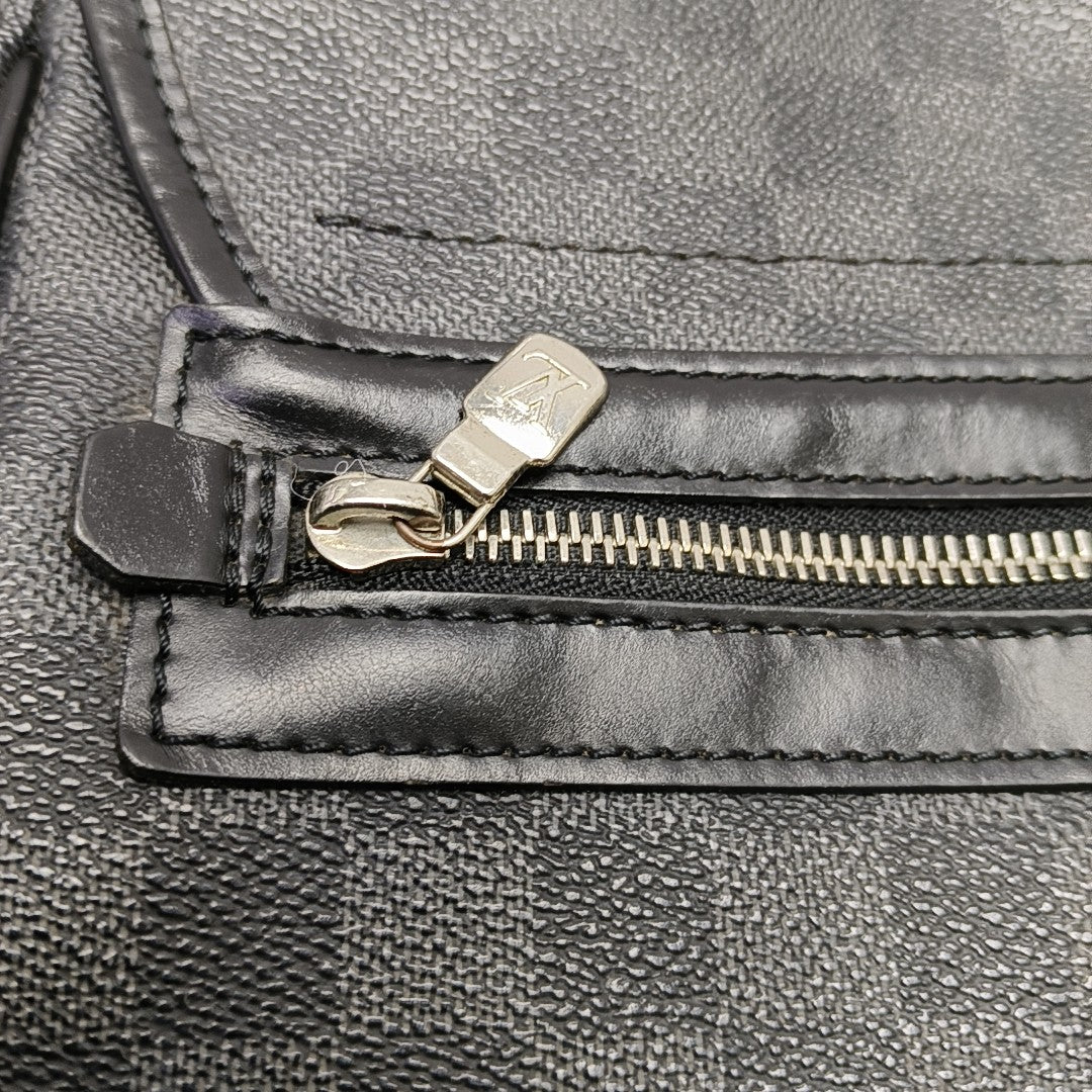 DANIEL MM Damier Graphite Coated Canvas Gray