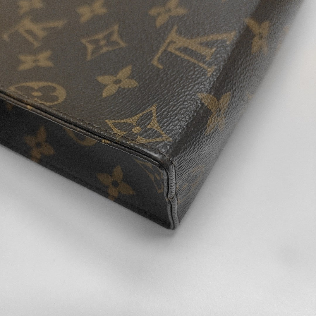 TOILET POCKET 26 Monogram Coated Canvas Brown