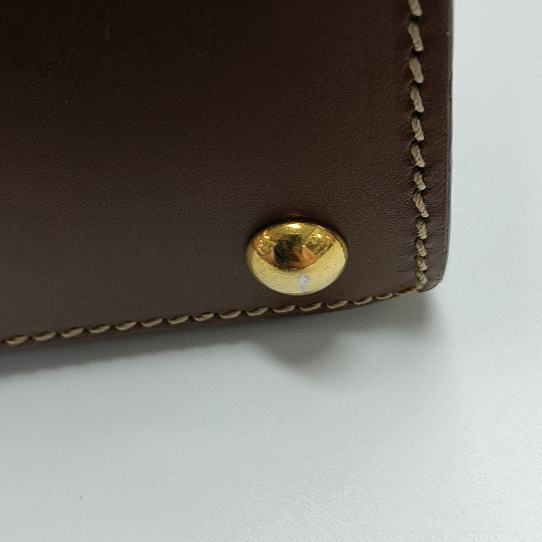Padlock Small Monogram Coated Canvas Beige