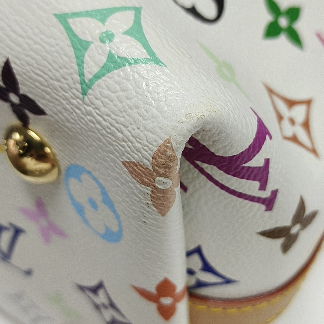 LV × TM CARRYALL PM Monogram Coated Canvas White