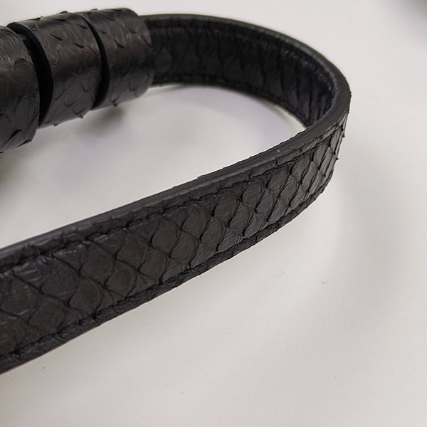 Python Shoulder Bag Black