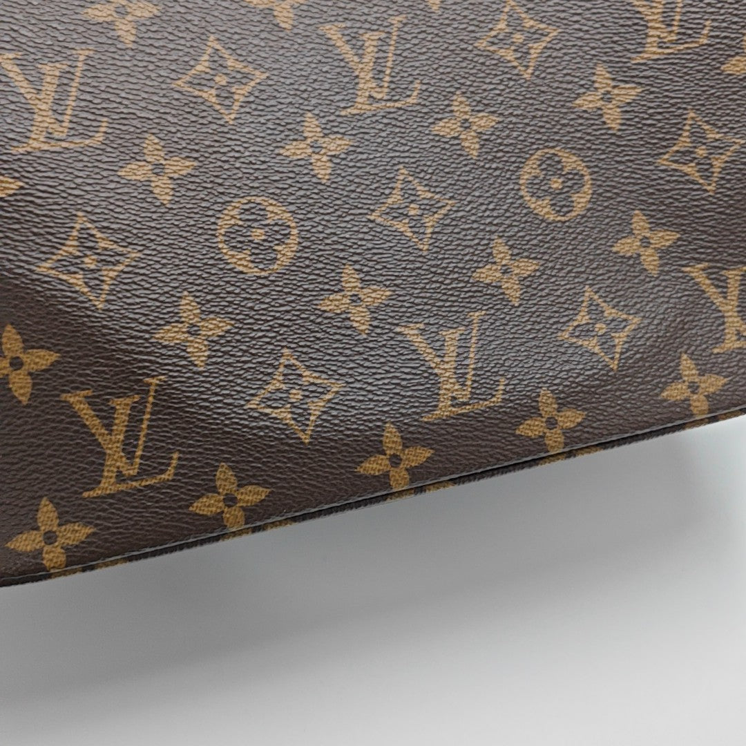 ALL IN GM Monogram Coated Canvas Brown