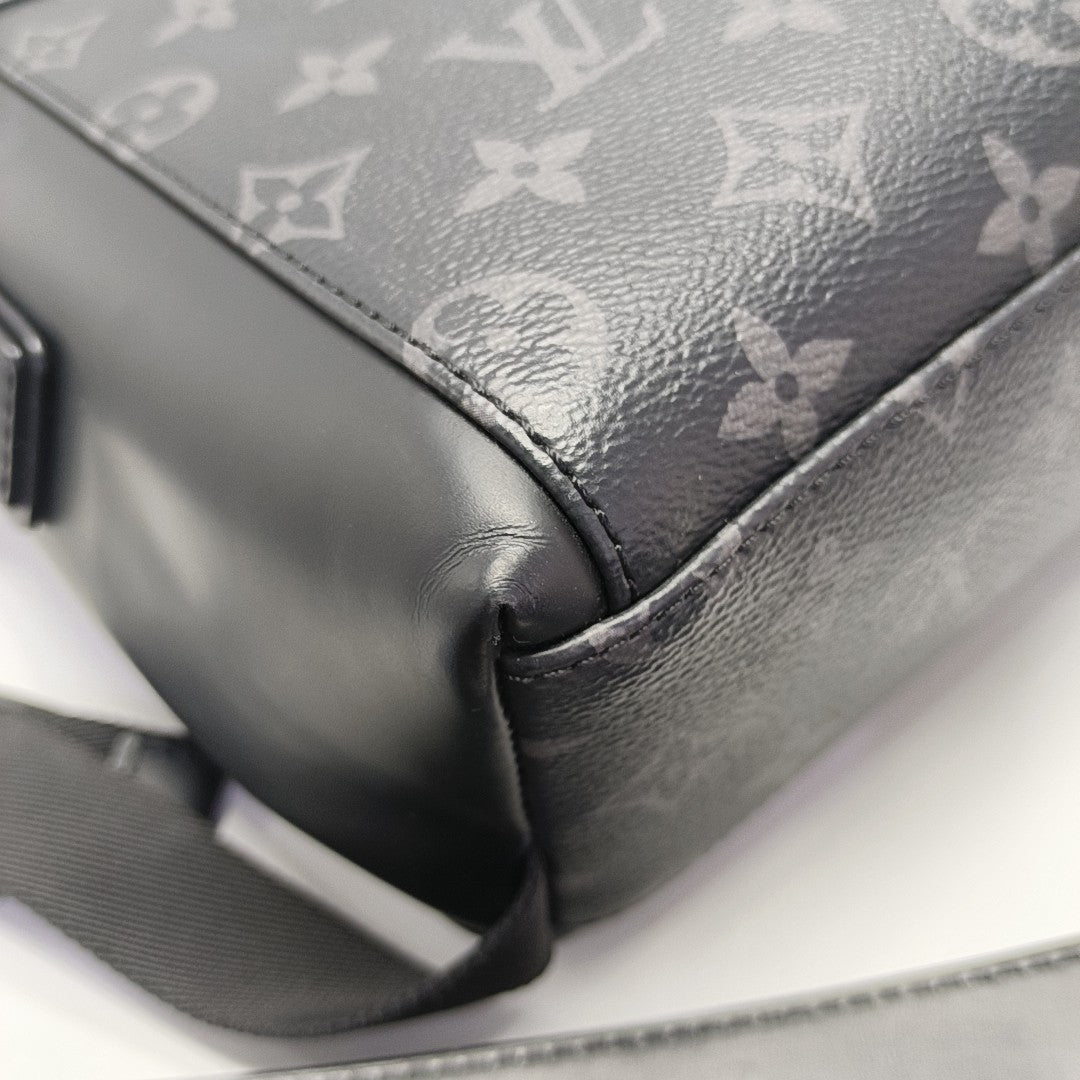 VOYAGER PM Monogram Coated Canvas Black