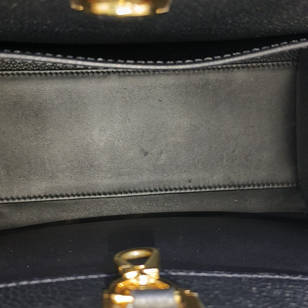 CITY STEAMER PM Calfskin Black