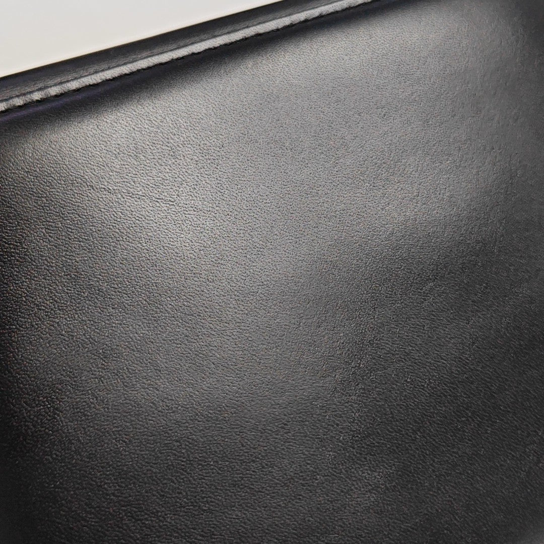 Calfskin Top Handle Bag Black