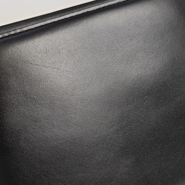 Calfskin Top Handle Bag Black