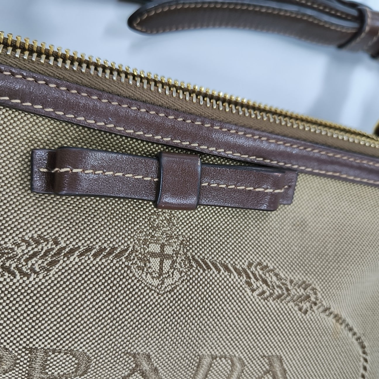 Canvas Shoulder Bag Beige