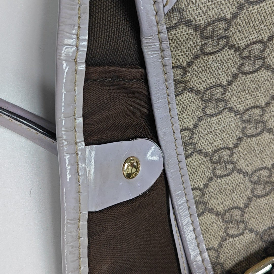 Monogram Coated Canvas Tote Bag Beige