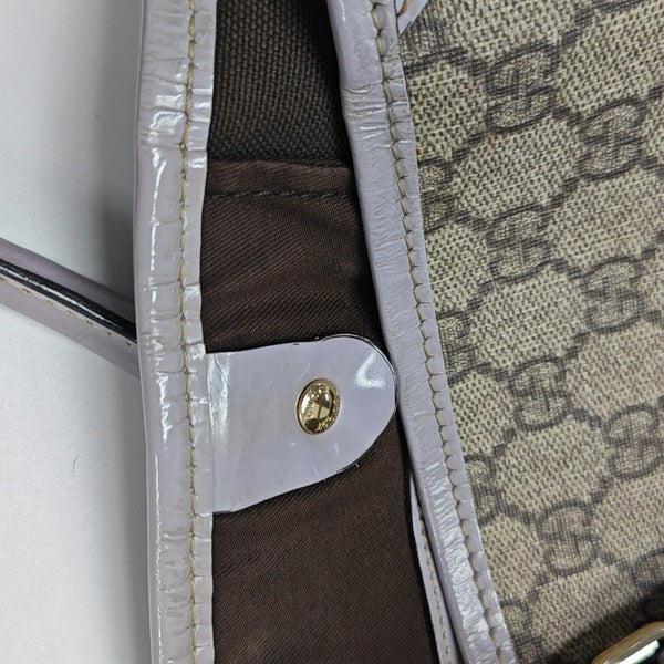 Monogram Coated Canvas Tote Bag Beige