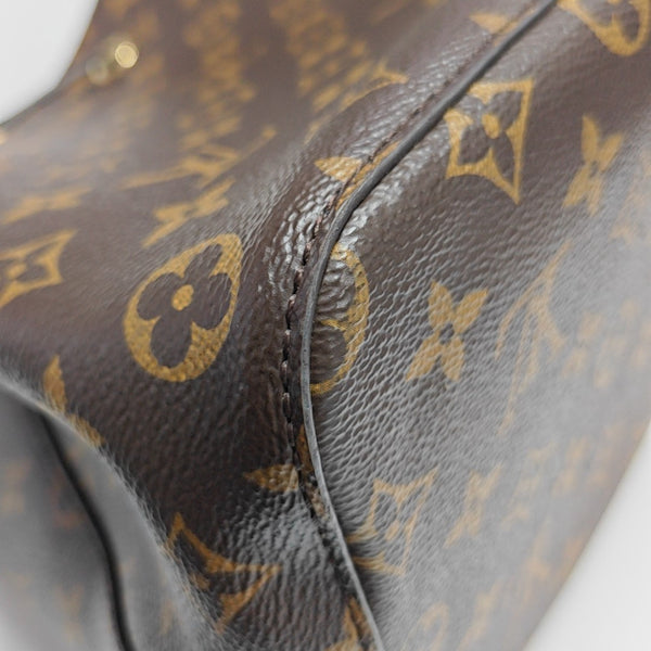 NÉONOÉ MM Monogram Coated Canvas Brown