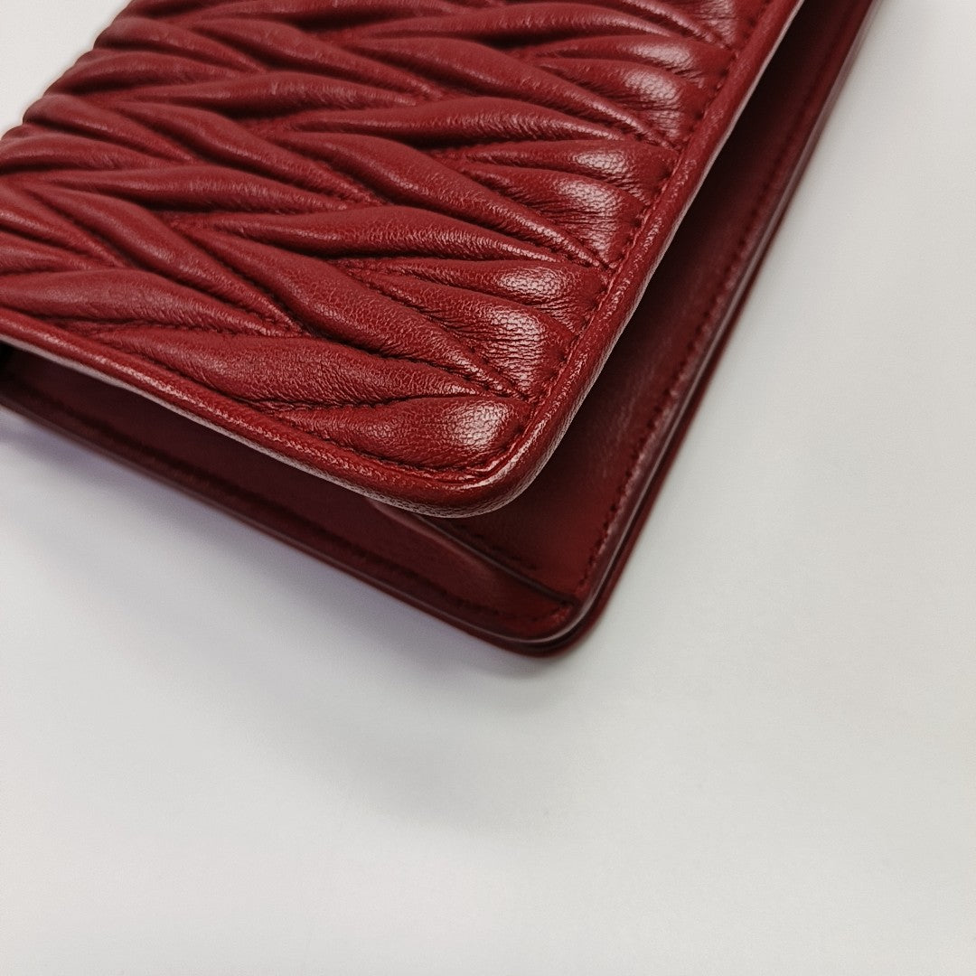 My Miu Lambskin Red