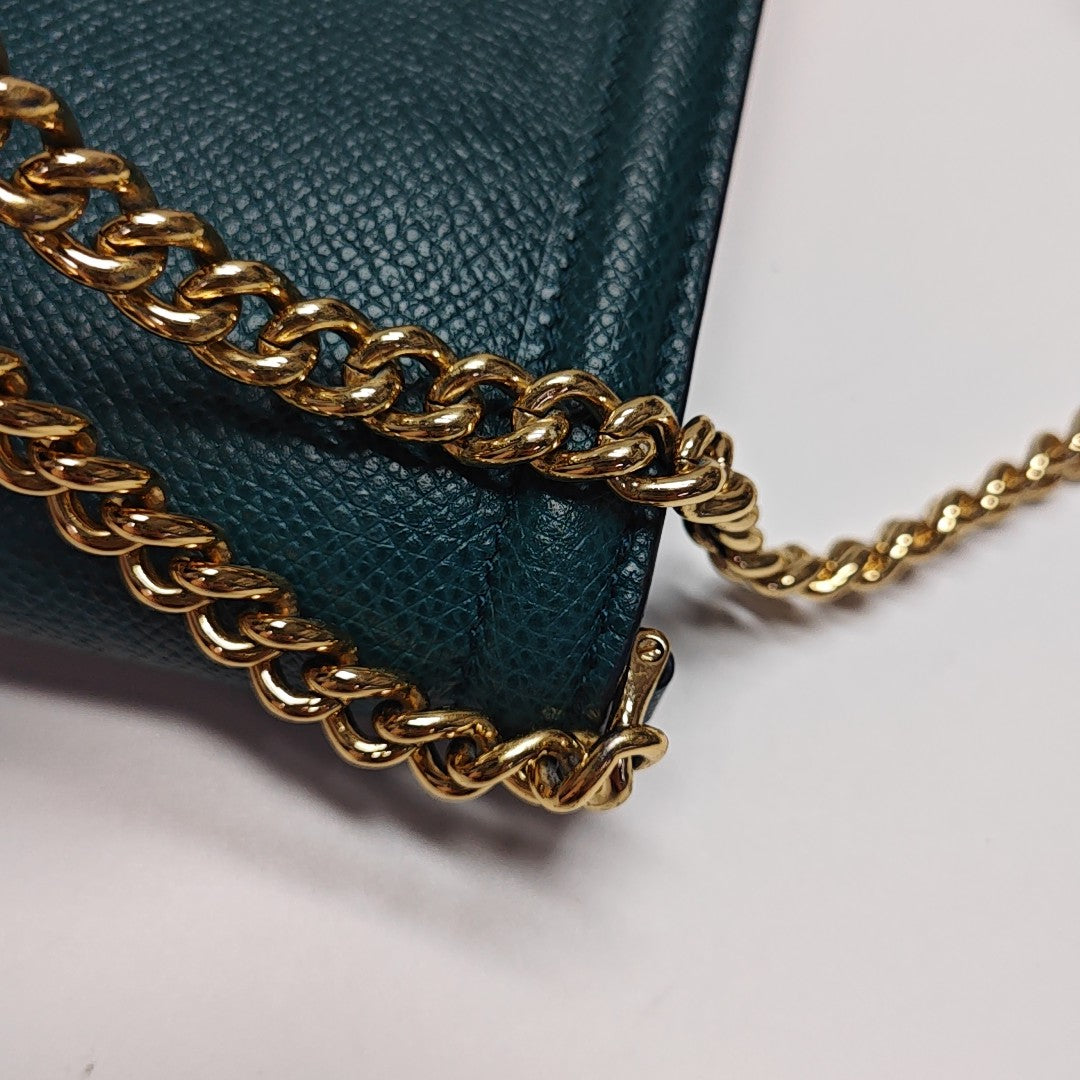 Ginny Mini Calfskin Green