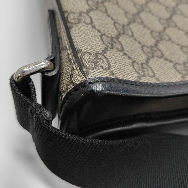 Monogram Coated Canvas Shoulder Bag Brown