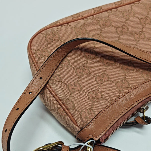 Ophidia Small Monogram Canvas Pink