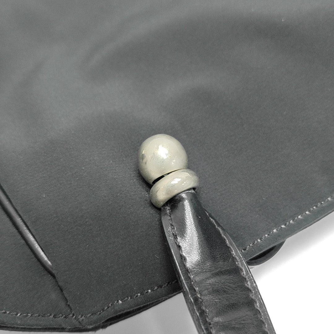 Nylon Top Handle Bag Black