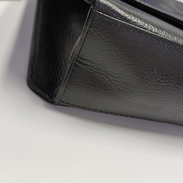 Calfskin Shoulder Bag Black