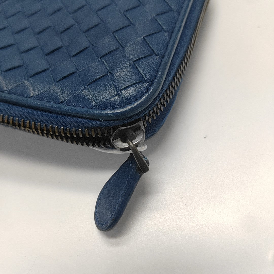 Calfskin Wallet Blue