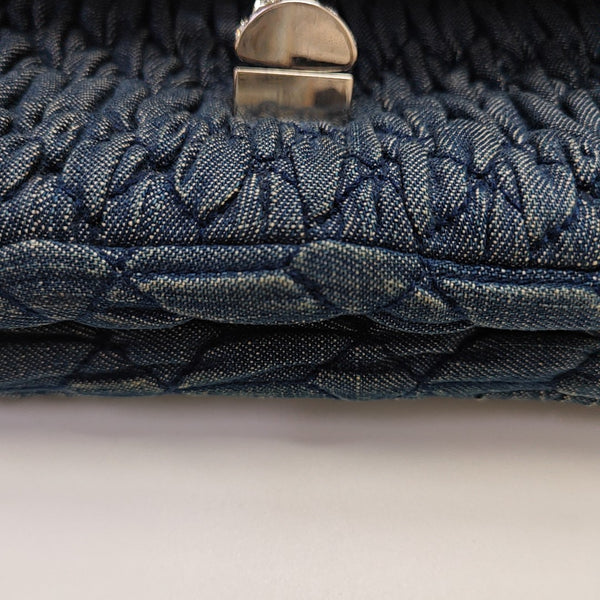 Crystal Quilted Denim Blue