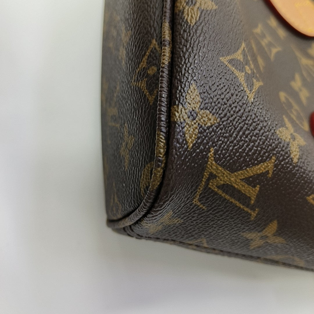 NEVERFULL BB Monogram Coated Canvas Brown