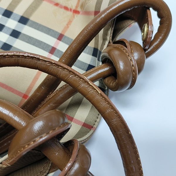 Canvas Bucket Bag Beige