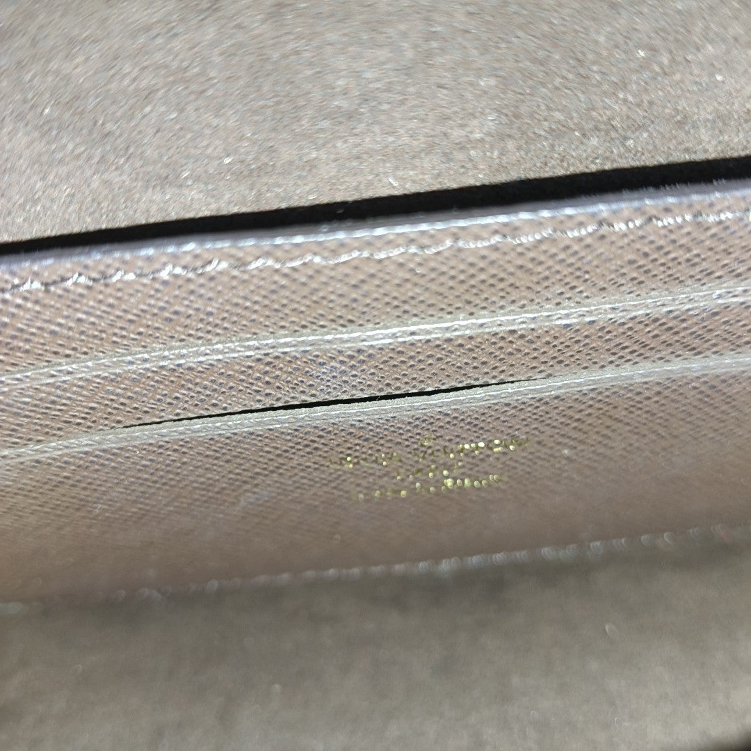 Lily Monogram Coated Canvas Brown
