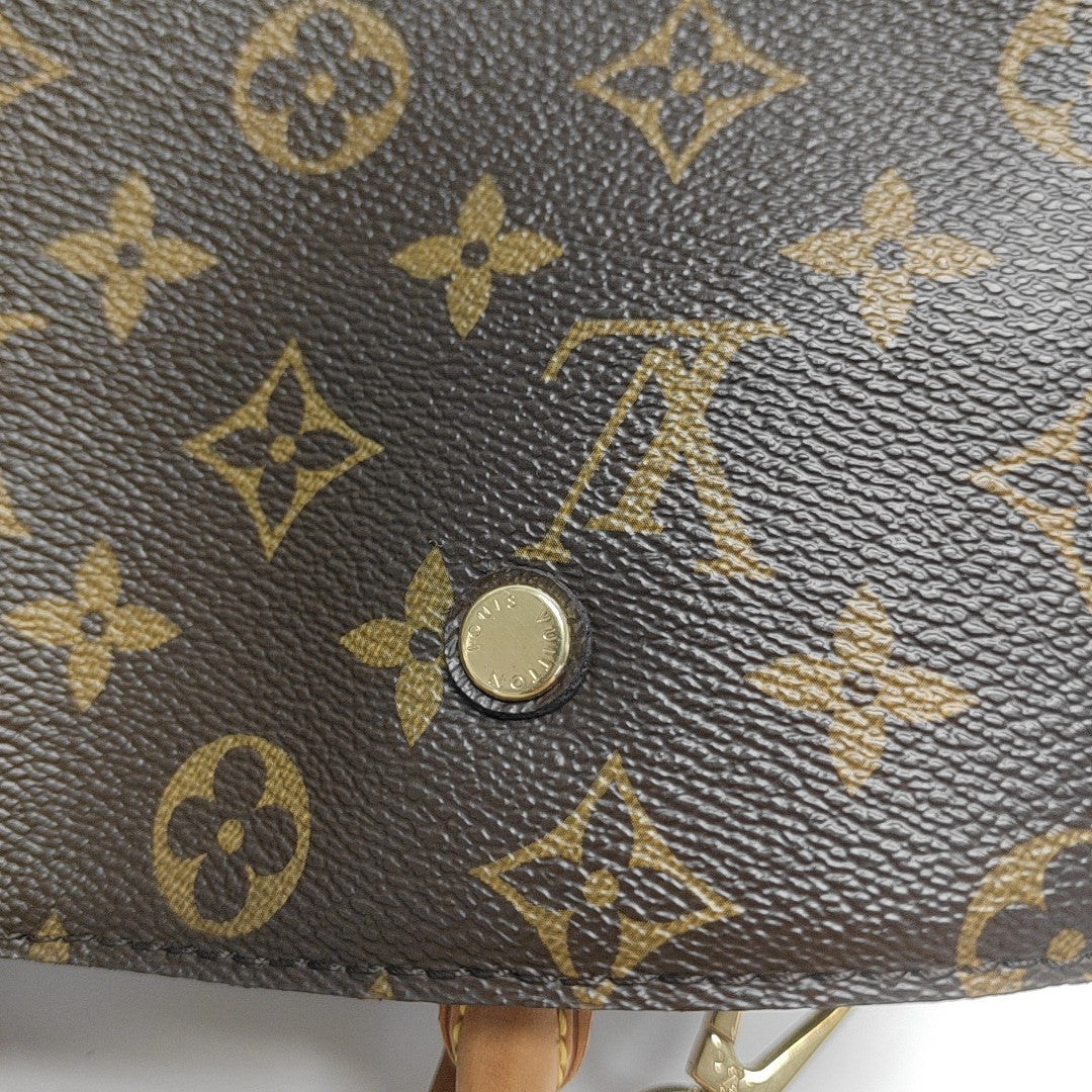 MONTAIGNE Monogram Coated Canvas Brown