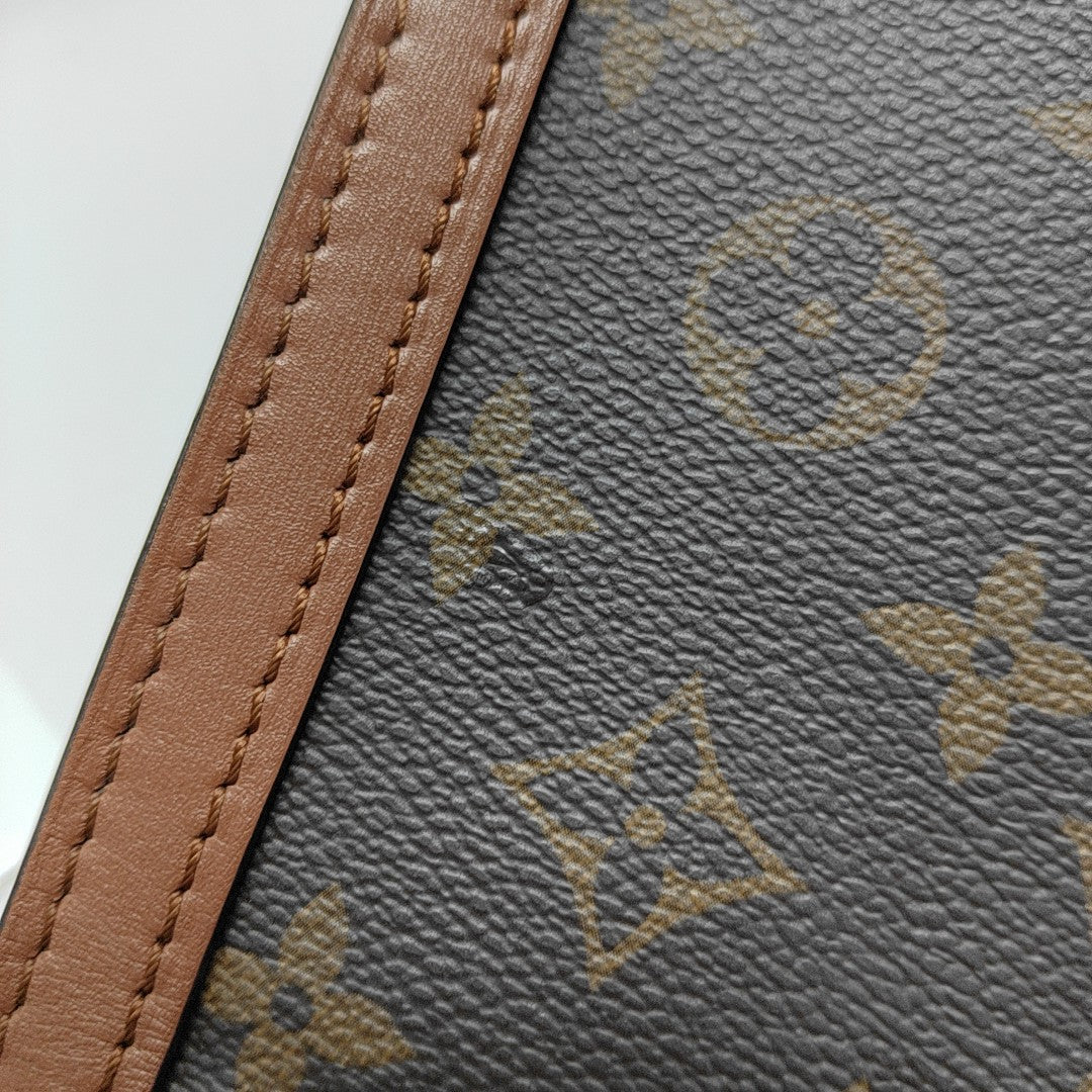 DAUPHINE MM Monogram Coated Canvas Brown