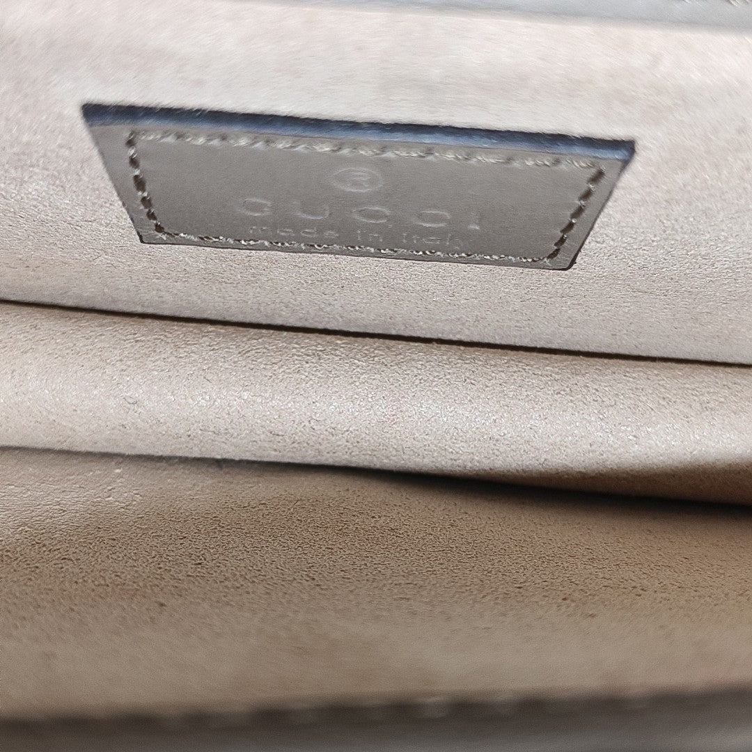 Dionysus Super Mini Monogram Coated Canvas Beige