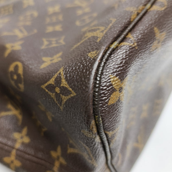 NEVERFULL MM Monogram Coated Canvas Brown