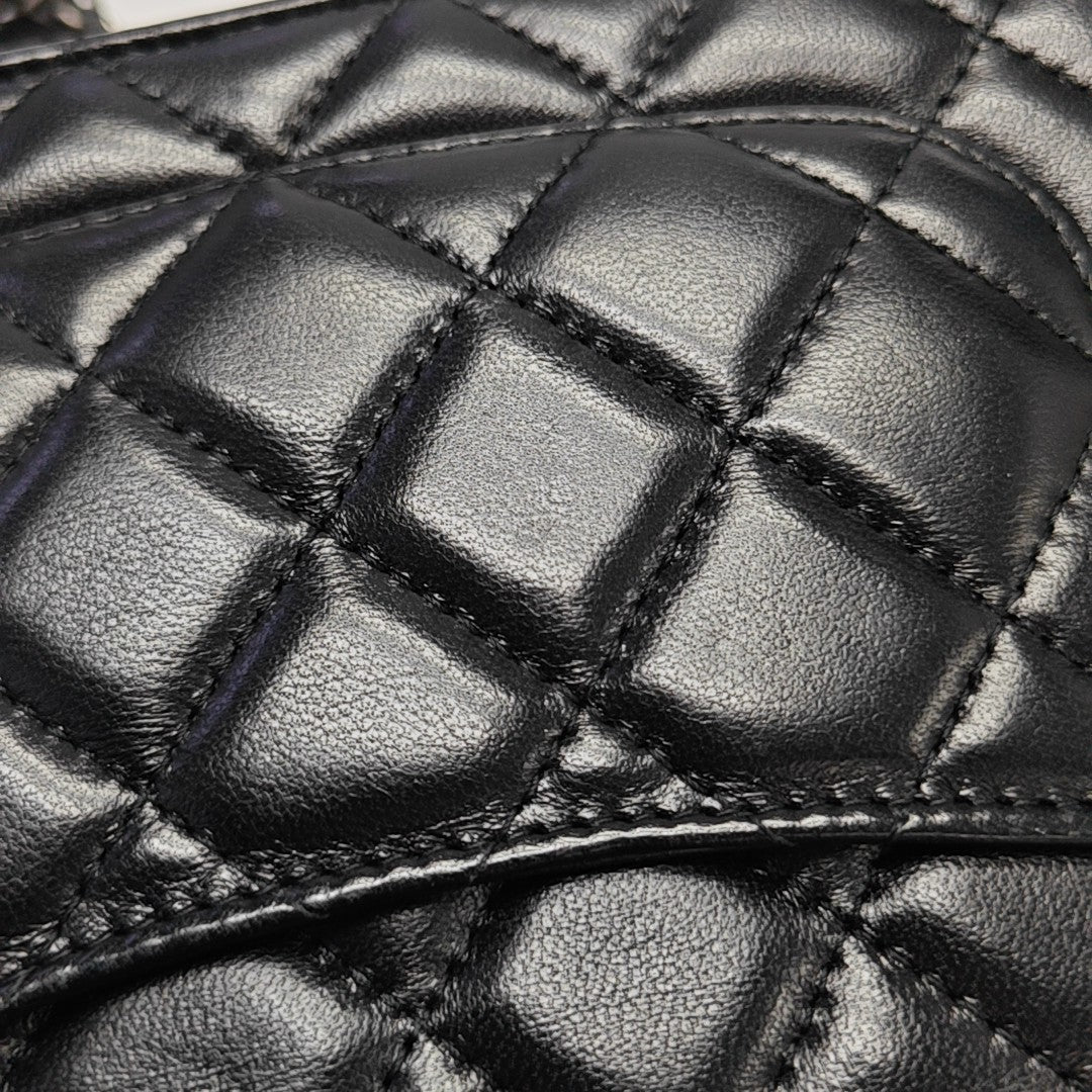 WOC Quilted Lambskin Black