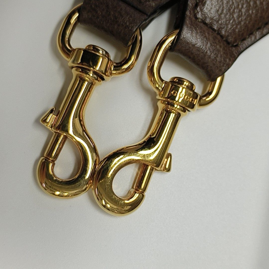 Ophidia Small Monogram Coated Canvas Beige