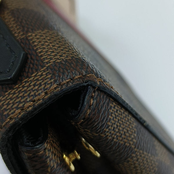 BOND STREET BB Damier Ebene Coated Canvas Brown