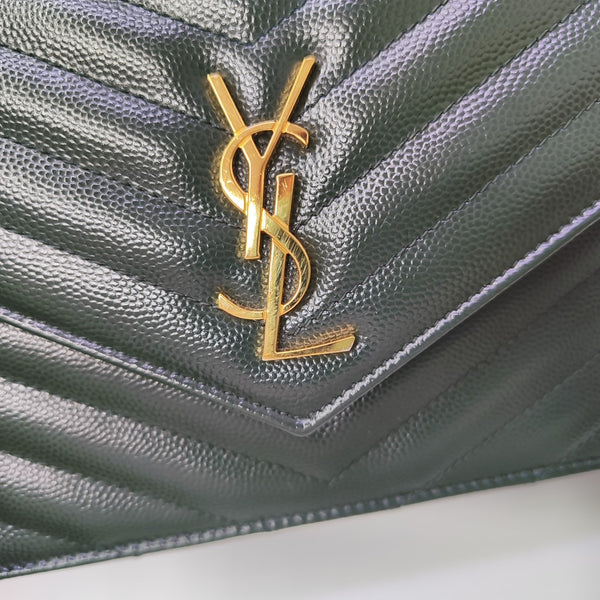 MONOGRAM WOC Chevron Calfskin Green