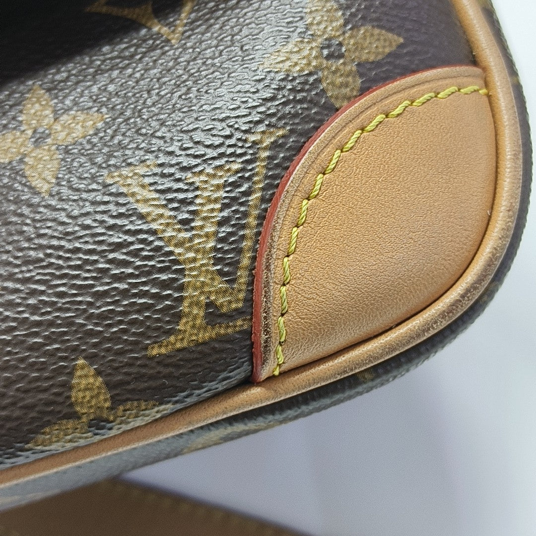 DIANE Monogram Coated Canvas Brown