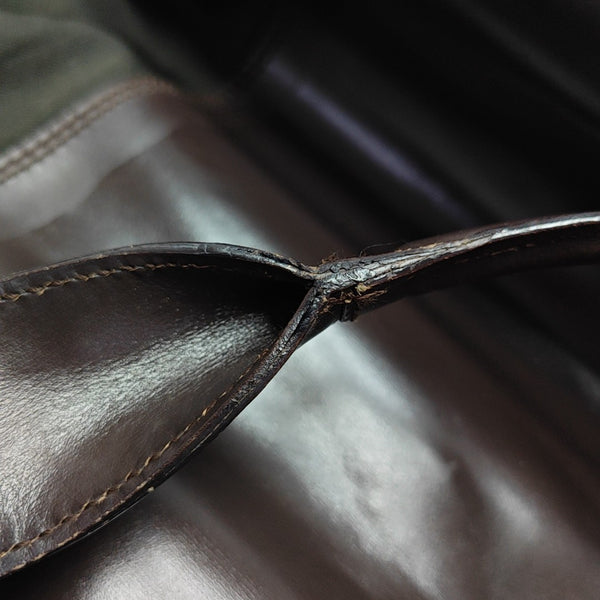 Canvas Top Handle Bag Green