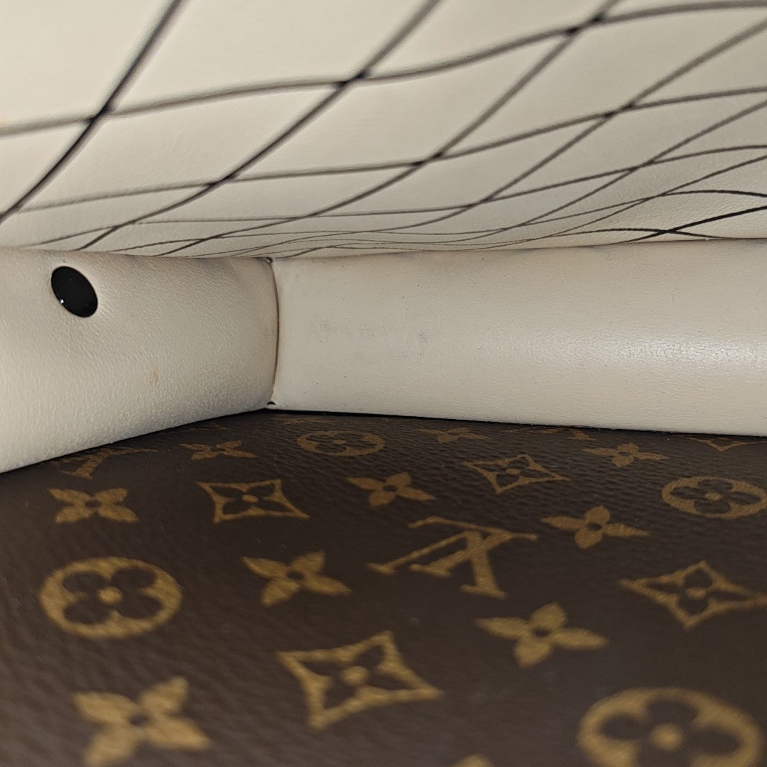 TRUNK Monogram Coated Canvas Brown